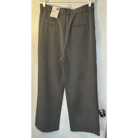 SO Goods For Life Pants Women Size XL Wide Leg high Rise Gray Lined Pleated NEW - Picture 5 of 10